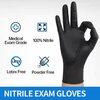 Basic Nitrile Disposable Gloves, 5 mil Palm, Nitrile, Powder-Free, M, 1000 PK, Black Blk5NitrileMC